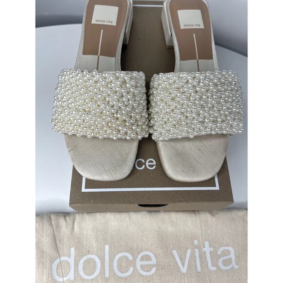 Dolce Vita Women's Halie Low Heel, Vanilla Pearls Women's Size 7.5 - Picture 3 of 7